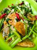 Tumis Sawi Caisim,Tempe,Teri