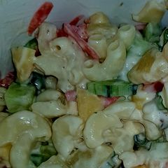 Veggies Macroni chaat A picture of Veggies Macroni chaat.
