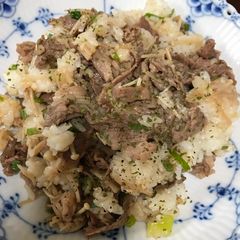 A picture of Beef pilaf.