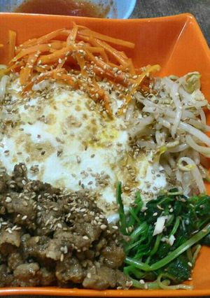 Foto resep Bibimbap SehaT & lezat bergizi tanpa gochujang