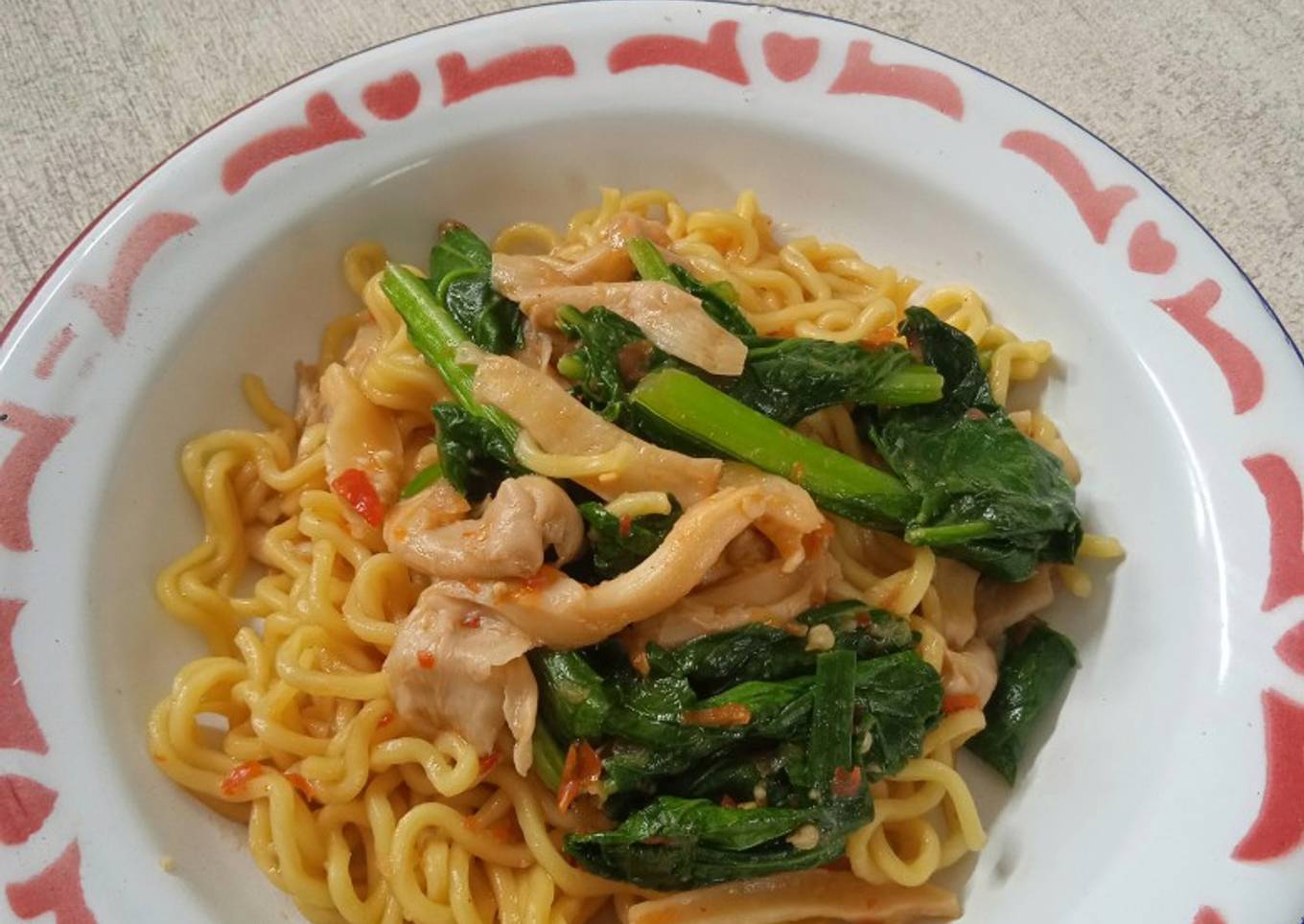 Mie Jamur Tiram Belacan
