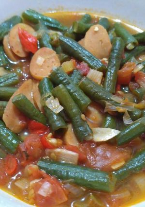 Foto resep Sosis Oseng Kacang Panjang