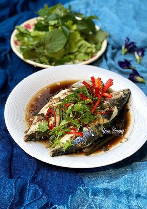 Hình của món Cá Trác Hấp.