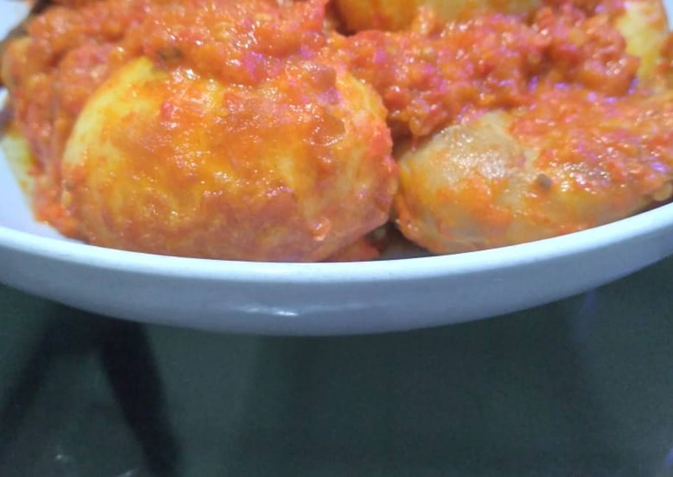 Telur Balado Bumbu Ayam Panggang