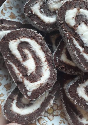 Mascarponekrémes kókusztekercs recept fotója