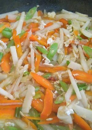 Foto resep Tumis 3 Warna (buncis, wortel, bengkoang)