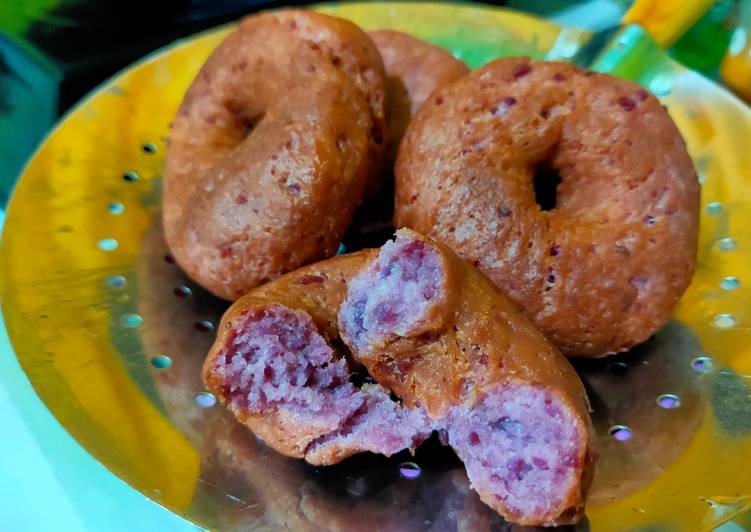 Donut ubi ungu lembut gurih