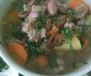 Praktis Menyajikan Sop daging kacang merah Mantul Banget Praktis Menyajikan Sop daging kacang merah Mantul Banget