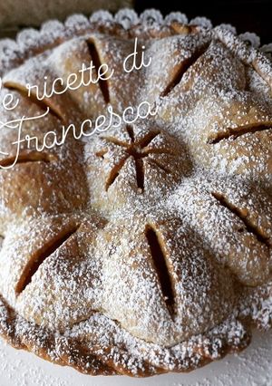 Foto di Crostata fiore di pesca
