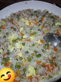 صورة لوصفة ارز بالخضر