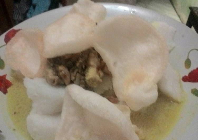 Lontong opor sederhana dan enak