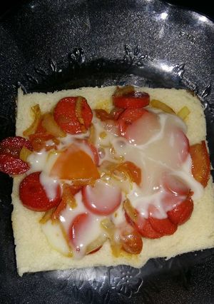 Foto resep Pizza roti tawar teflon