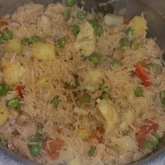 Vegetables and Matar Pulav A picture of Vegetables and Matar Pulav.