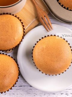 牛奶杯子蛋糕【下午茶點心】【兩種配方】 的食譜成品照片