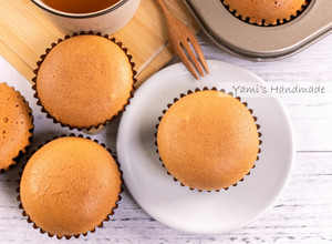 牛奶杯子蛋糕【下午茶點心】【兩種配方】 的食譜成品照片