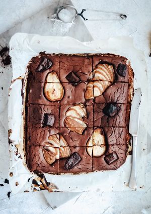 Foto di Brownies cioccolato e pere 🍐🍫