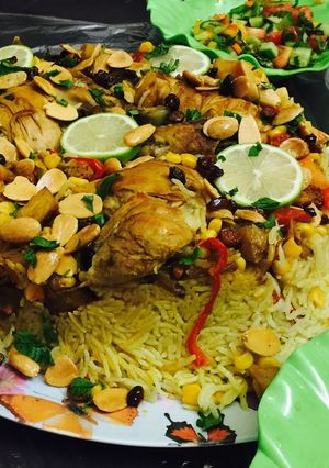 صورة لوصفة مقلوبة الفلفل الحلو اللذيذة😋😋