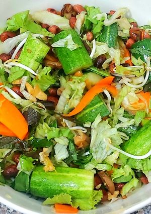 Hình của món Salad dưa leo đập.
