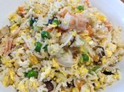 A picture of crab mushroom rice