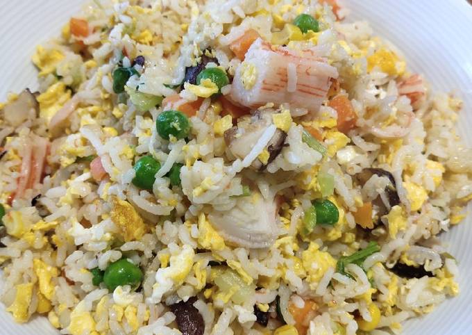 Recipe of Super Quick Homemade Crab Meat Fried Rice