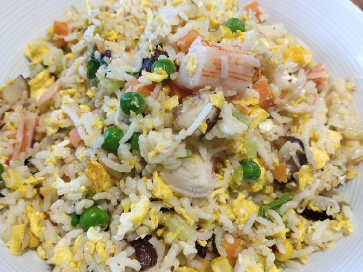 Easy Way Make Recipe Crab Meat Fried Rice that is So Delicious, So Delicious}