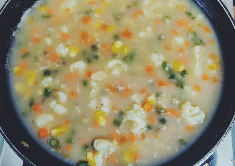 Recipe of Homemade Healthy Oats Soup