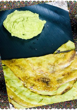 A picture of Green Moong dal dosa.