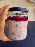 Gyümölcsös zabpelyhes (növényi)joghurt 🫐 TÉNÉ recept|Egészséges és tápláló reggeli 5 perc alatt