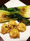 Inside out gyosa with baby bok choy