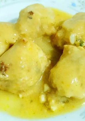 Una foto de Albóndigas al vino blanco
