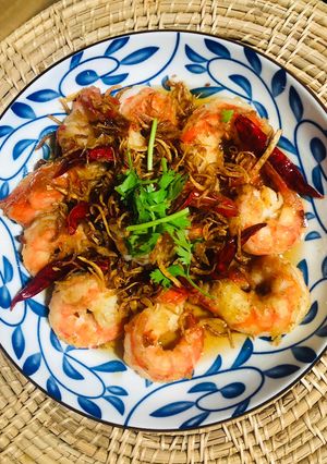 รูปของ กุ้งผัดซอสมะขาม