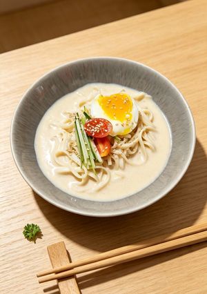 Foto resep Cold Noodles (Kongguksu 콩국수) simple
