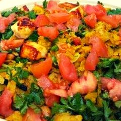 A picture of Mixed Veg Poha Biryani.