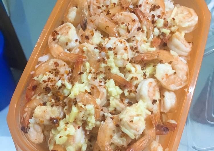 Bumbu meracik Udang Garlic lemon shrimp yang enak