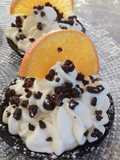 Chocolate Tartlets with Clementine Mousse