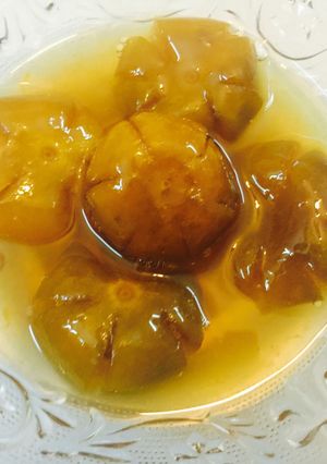 Hình của món Tắc hấp đường phèn và mật ong.