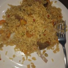 A picture of Fried rice with meat@kadunacookout.