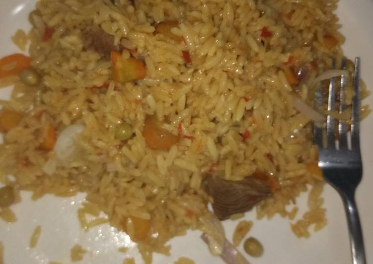 Recipe of Ultimate Fried rice with meat@kadunacookout