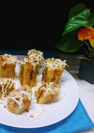 A picture of Corn chana roll.