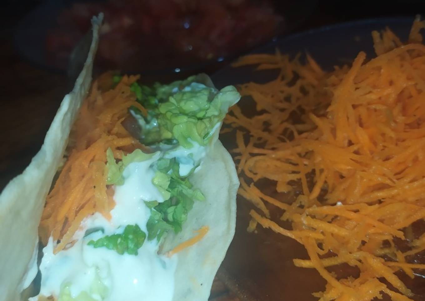 Tacos de cuarentena, Pollo y carne picada