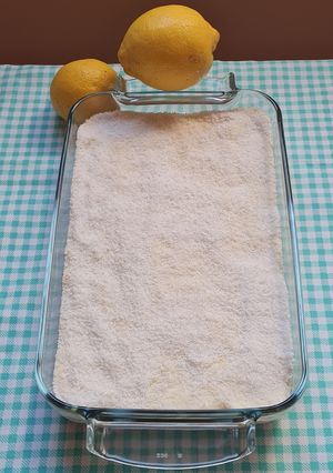 Una foto de Torta de limón cocada 🍋 🥥