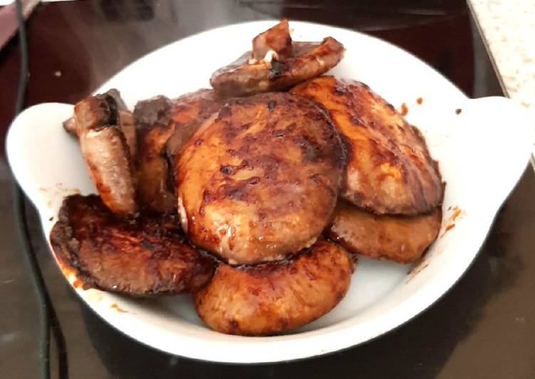 My Quick Ginger & Soy Sauce Mushrooms.😉