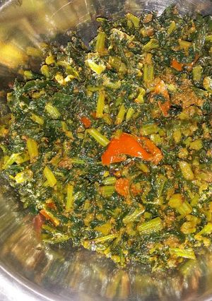 A picture of Mooli ke patto ki bhajiya.