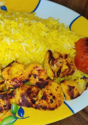 عکسی از دستور جوجه کباب خردلی