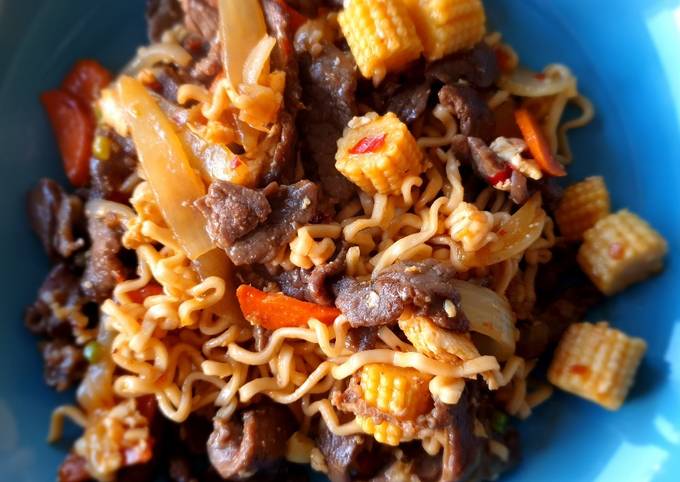 Spicy beef noodles