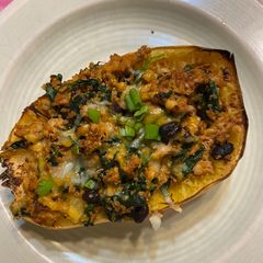 A picture of Turkey Taco Squash boats.