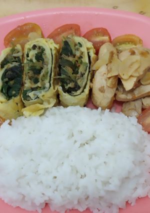 Foto resep Egg Roll Bayam Nori