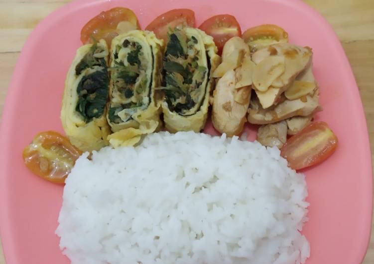 Egg Roll Bayam Nori