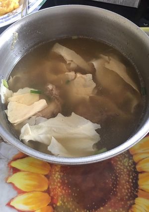 Foto resep Kuah ayam kembang tahu