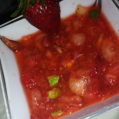A picture of Strawberry lemon dip.